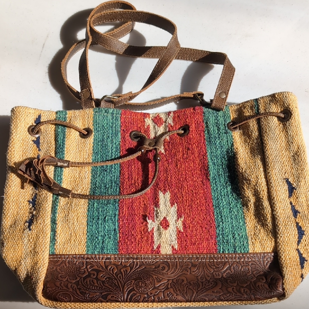 Myra Bag Vibrant Striped Tote